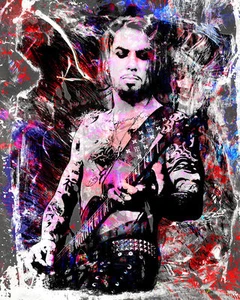 Dave Navarro Art, Navarro Painting, Jane's Addiction Poster - Picture 1 of 5