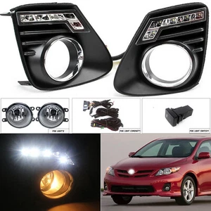 LED DRL Day Light For Toyota Corolla Altis 2011- 2013 Daytime Running Light Fog - Picture 1 of 23