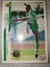  UPPER DECK USA 94 WORLD CUP HEROES; ALL STAR  #29 SAMSON SIASIA NIGERIA