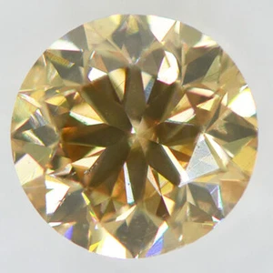 Loose Brown Diamond Round Shape Fancy Color IGI Cert 0.91 Carat SI2 Certified - Picture 1 of 6