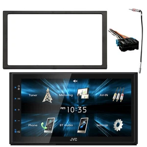 Radio Bluetooth Pantalla Táctil JVC, Kit de Tablero, Arnés, Adaptador de Antena (GM Cars) - Imagen 1 de 5