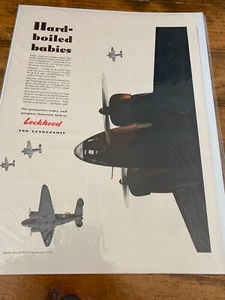 Vintage 1943 Lockheed Vega Ventura Bomber WW II ad - Picture 1 of 1