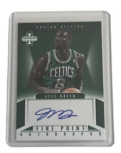 Jeff Green NBA 2012-13 Panini Innovation Basketball Auto Signed Celtics Card