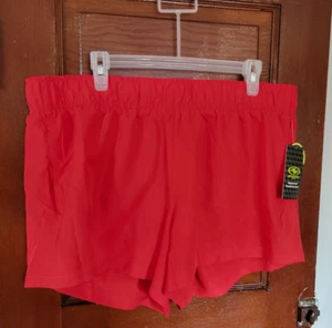 NWT Athletic Women's XXL 20 Brilliant Red Running Lined Shorts - Picture 1 of 5