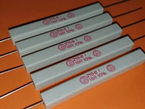 5x 18 Ohm / 17 Watt Wirewound-Power-Widerstand 218-8 - Picture 1 of 3