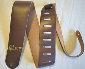 Gibson Genuine Leather Guitar Strap - Wide, 2.5"