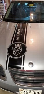 Saab 9-3, Saab 9-5, custom vinyl hood decal, Saab 93, Saab 95, saab accessories - Picture 1 of 11