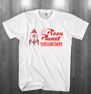 Camiseta Pizza Planet Disney Diversión Vacaciones Juguete Historia Blanca Camisas Adulto Niños Tallas - Imagen 1 de 2