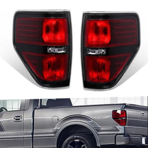 Conjunto de luces traseras negras de 2 piezas para camioneta Ford F-150 2009-2014 - Imagen 1 de 11