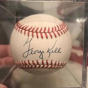 George Kell signed American League OAL Baseball - w/Cube - Picture 1 of 4