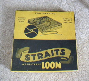 Vintage Straits Adjustable Metal Loom In Box, USA Mid Century - Yarn & Needle - Picture 1 of 3