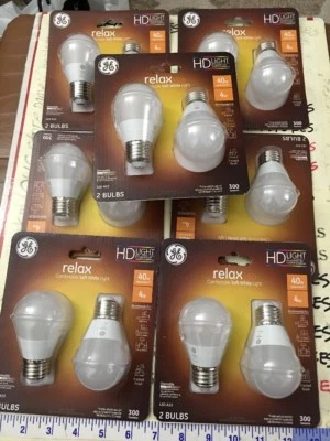 7X2PK GE RELAX LEd Dimmable HD Light bulbs A15 Relax 4-watt (Replaces 40-watt)  - Image 1 of 4