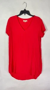 Cloth & Stone Womens T Shirt Top V Neck Short Sleeve Red Size Medium. - Picture 1 of 12
