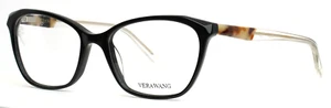 VERA WANG V537 EB Ebony Womens Cat Eye Full Rim Eyeglasses 51-16-130 B:38 - Picture 1 of 15