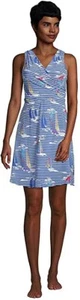 NWOT Lands' End Women's Tummy Control Swim Dress W/Shorts Size 4 $85 4C191 - Picture 1 of 3