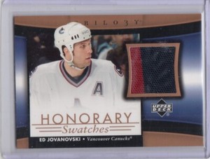 2005-06 Upper Deck Trilogy Honorary Swatches Jersey #HSEJ Ed Jovanovski   *S6731