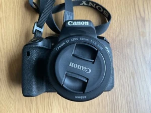 canon eos 800d dslr camera and EF 50mm f1.8 prime lens - Picture 1 of 11