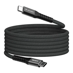 VERBATIM® Sync and Charge 100-Watt Magnetic Cable, Black - Picture 1 of 7