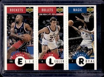 1996-97 Collector's Choice Mario Elie Tim Legler Donald Royal #M119/M179/M150 - Image 1 of 2