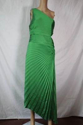 Vestido ALC Delfina de un hombro en verde venta al por menor $695 Foto 1 de 4