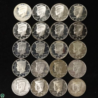 Roll of 1994-S Kennedy Half Dollars - Proof Details: Ugly Roll - Image 1 of 4