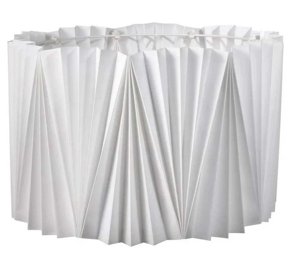 Pantalla de lámpara IKEA KUNGSHULT grande 17", plisada blanca 604.062.24 Foto 1 de 4