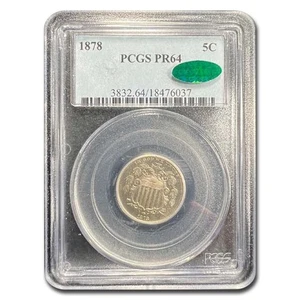 1878 Shield Nickel PR-64 PCGS CAC - Picture 1 of 3