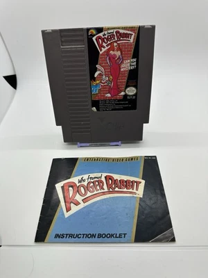 Who Framed Roger Rabbit (NES 1989) W/ Manual, Authentic, Tested, Works - Image 1 of 4