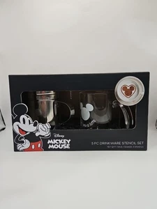 Disney Mickey Mouse 5 Stück Trinkgeschirr Latte Art Schablonen Set - Bild 1 von 6