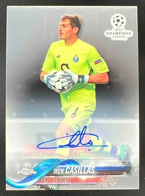 2017 Topps Chrome UEFA Champions League Autographs #44 Iker Casillas Auto - Image 1 of 2
