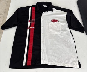 Y2K Dale Earnhardt Jr Nascar Pit Crew Work Shirt Patches Button Down Size XL - Picture 1 of 11