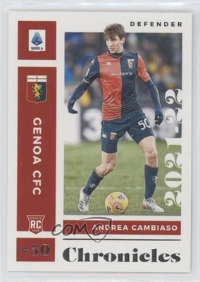 2021-22 Panini Chronicles Base Serie A Silver Andrea Cambiaso #12 Rookie RC - Image 1 of 2