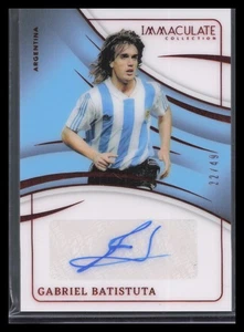2024-25 Panini Immaculate Collection #IA-GB Gabriel Batistuta Auto /49 - Bild 1 von 2