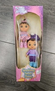 Neu Vintage Fisher Price Dora rettet die Schneeprinzessin funkelnde Schnee-Zwillinge Puppen - Bild 1 von 2