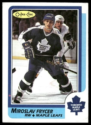 1986-87 O-Pee-Chee #68 Miroslav Frycer Toronto Maple Leafs - Image 1 of 2