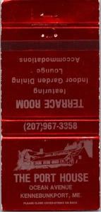 Vintage Streichholzheftchenhülle The Port House Kennebunkport, Maine MB122 - Bild 1 von 2