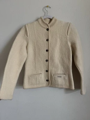 Geiger Austria Ivory Cream Wool Women’s Jacket Size 42  - Image 1 of 4