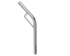 Retro Stahl Layback Old School Sattelstütze - 20,7 Chrom 400 mm lang BMX 7/8 Ende - Bild 1 von 1