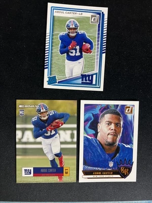 Abdul Carter RC (3) 2025 Panini Donruss Gridiron Kings, Retro, RR Giants - Image 1 of 4