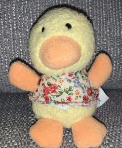 Jellycat Spring Sweetie Yellow Chick Plush Floral Dress - Rare Tiny 10cm - VGC - Picture 1 of 7