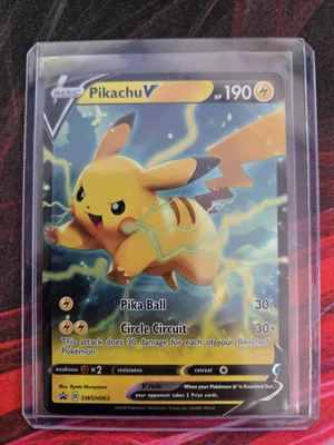 Pikachu V SWSH063 SWSH: Sword & Shield Promo Cards Holo - Image 1 of 4
