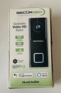 NUEVO TIMBRE VIDEO SECUR360 Heath Zenith con cable HD caja abierta - Imagen 1 de 1