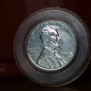 Genuine 1943 P  Steel War Penny Coin  Uncirculated Ungraded (Estate Sale) - Picture 1 of 9