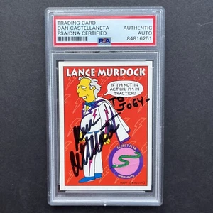 Dan Castellaneta signed handsigniert gekapselt Karte PSA Cert COA encap - Bild 1 von 2