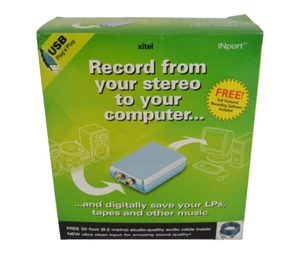 Kit de grabación de audio Xitel Inport cintas de importación CD de LP a computadora ¡USADO UNA VEZ! - Imagen 1 de 10