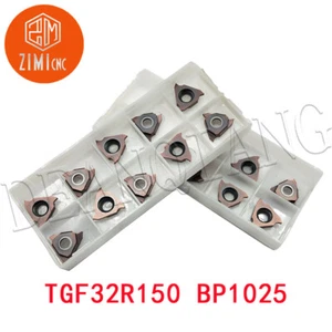 10Pcs TGF32R150 BP1025 Slot width 1.5mm CNC Carbide Insert Shallow Groove Insert - Picture 1 of 9
