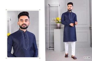 New men Kurta Pajama , Indian wedding Festive wear ships from USA - Picture 1 of 10