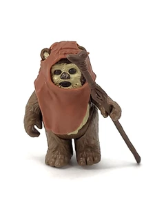 1984 Kenner Star Wars Wicket Warrick Ewok ROTJ With Hood Cowl And Staff - Picture 1 of 5