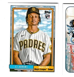 2022 Archives Major League Debut Base SP #363 CJ Abrams - San Diego Padres ⚾ - Picture 1 of 1