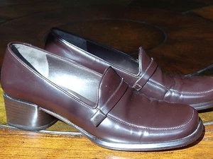 VIA SPIGA BROWN Patent Leather Women's Shoes Size 5.5M Oxfords - Picture 1 of 11